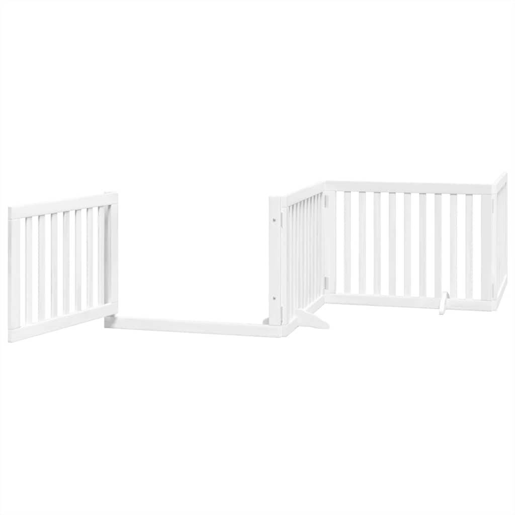 Barrière pour chien bois de peuplier blanc 480 x 2 x 60 cm - PANGIVO - Image 4