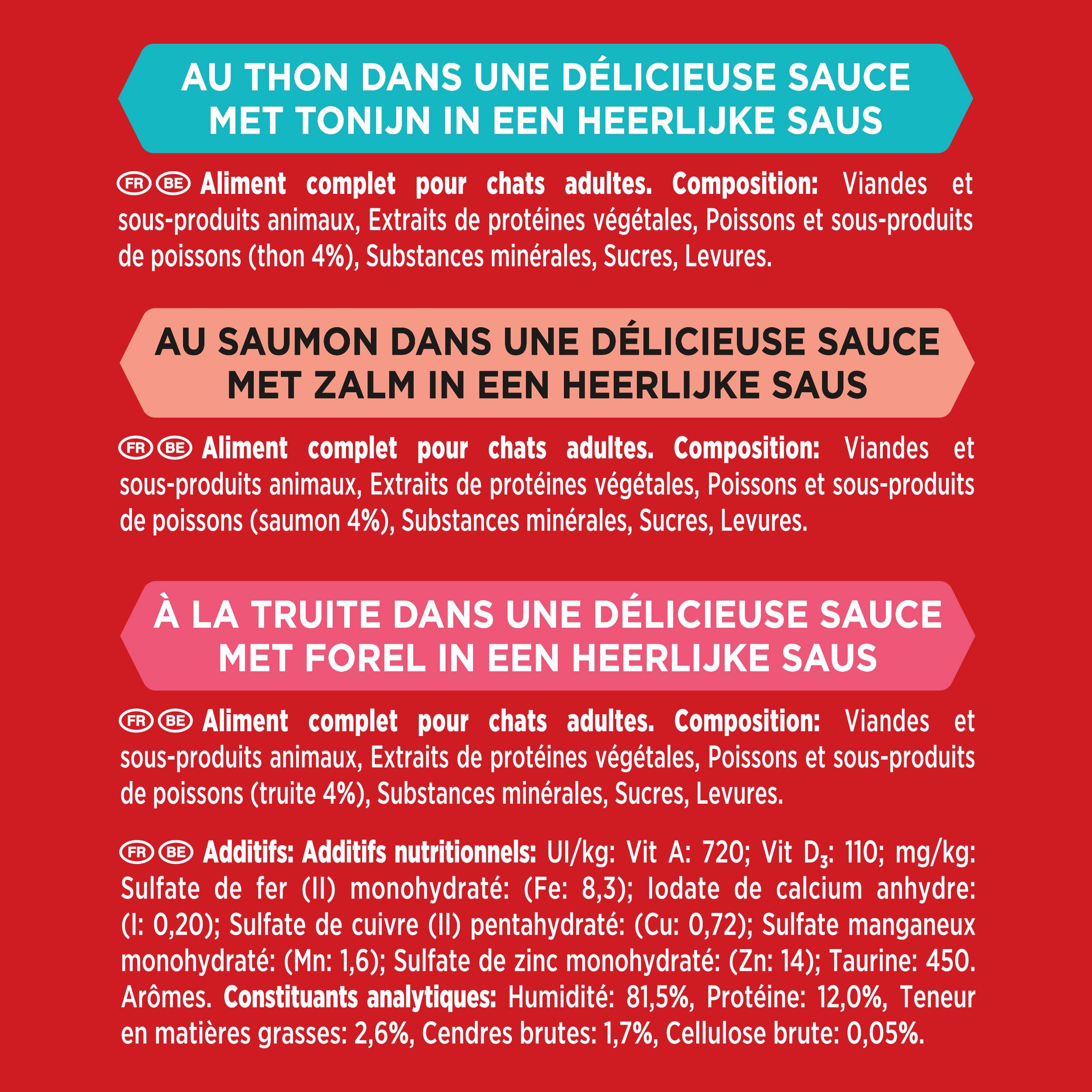 Purina Gourmet - GOURMET MON PETIT Intense Intense Poissons 6x50g  - Lot de 8 - Image 3