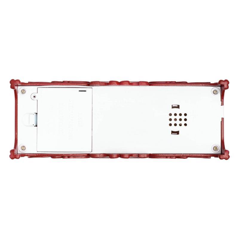 Lotti - Lanterne Plate GLITTER LED avec père noël H30cm Rouge Antique Lotti - Imagen 6