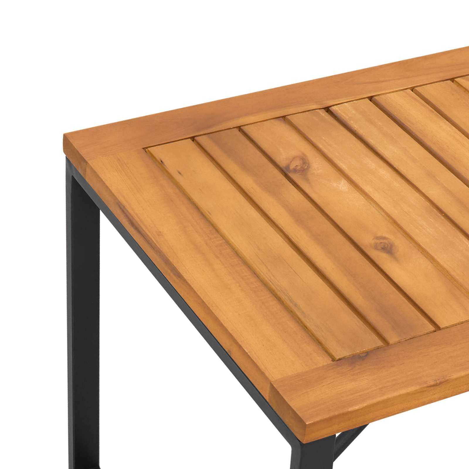 ComfortXL - Petit Salon de Jardin 3 Pcs Acacia Massif & Acier Laqué Coussins Inclus pour Balcon ou Véranda Crème – ComfortXL Outdoor Living - Image 7