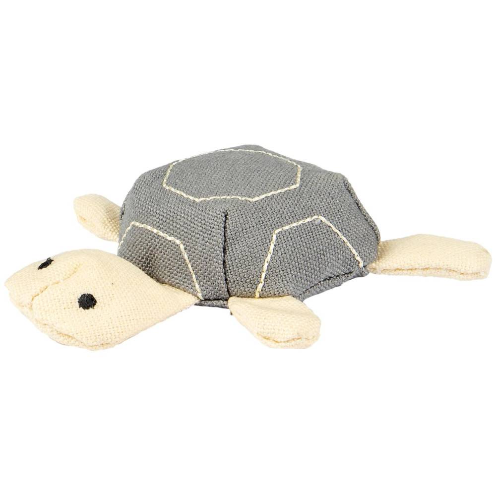 Tortue Natural fun. 11 x 3  cm. gris beige. gamme green. jouet pour chat. - Imagen 1