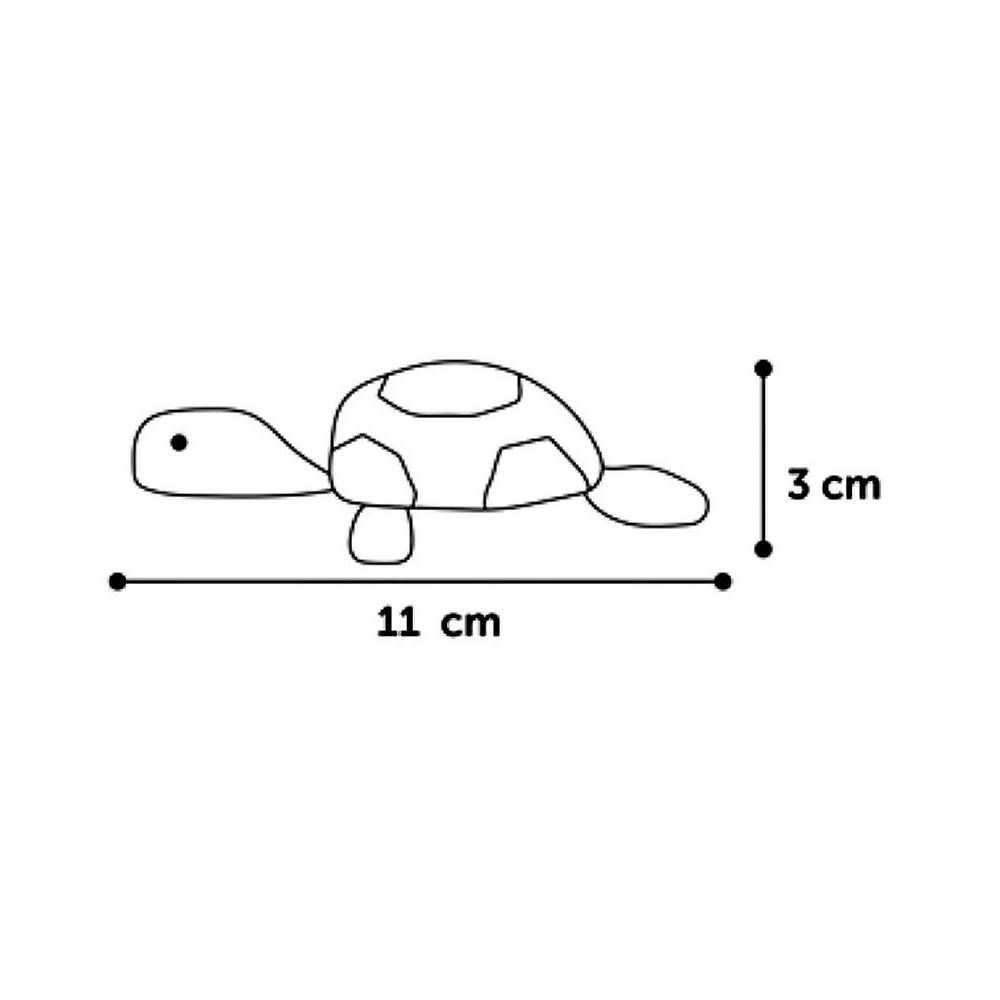 Tortue Natural fun. 11 x 3  cm. gris beige. gamme green. jouet pour chat. - Imagen 3
