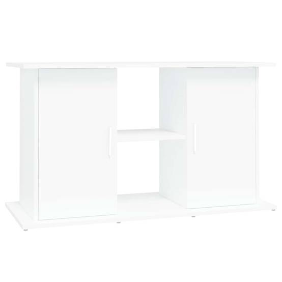 Meuble pour Aquarium Bois d'ingénierie avec Rangement Ouvert 101x41x58 cm Blanc - ComfortXL Outdoor Living - Image 2