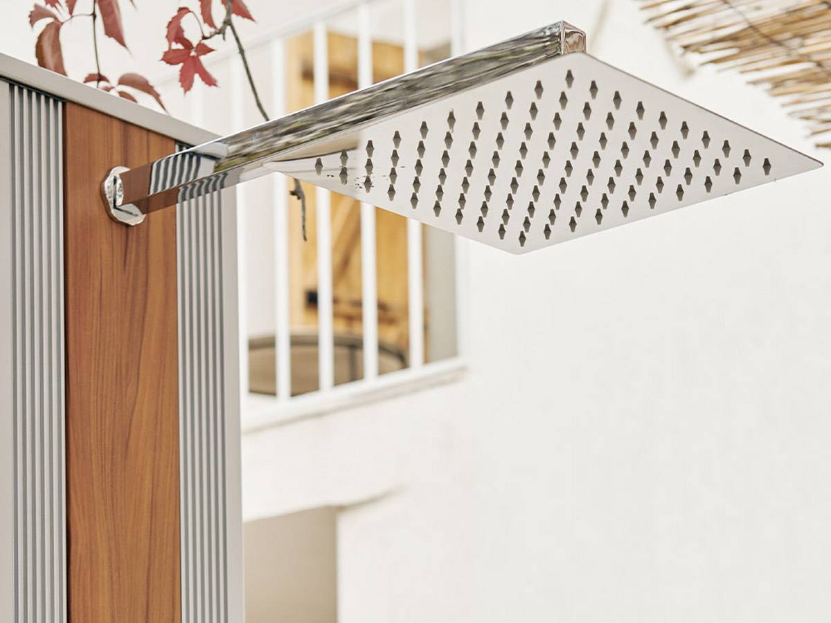 Formidra - Douche Formidra hybride Dada Straight 40 L Dada Più Gris anodisé / Bois - Imagen 7