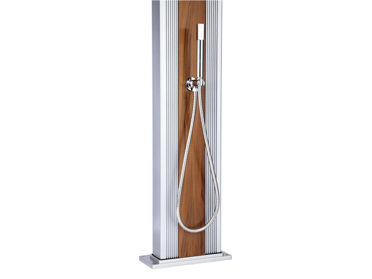 Formidra - Douche Formidra hybride Dada Straight 40 L Dada Più Gris anodisé / Bois - Imagen 10