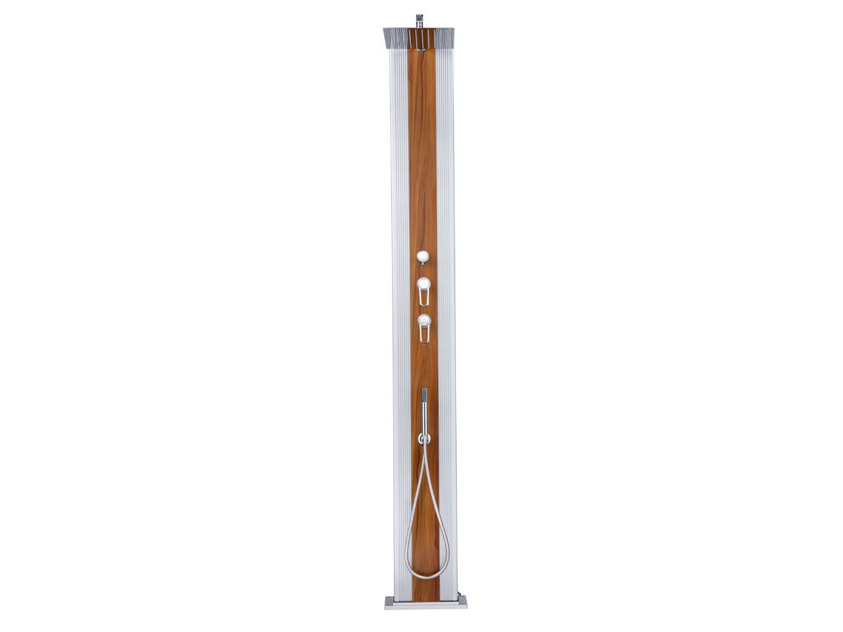 Formidra - Douche Formidra hybride Dada Straight 40 L Dada Più Gris anodisé / Bois - Imagen 5