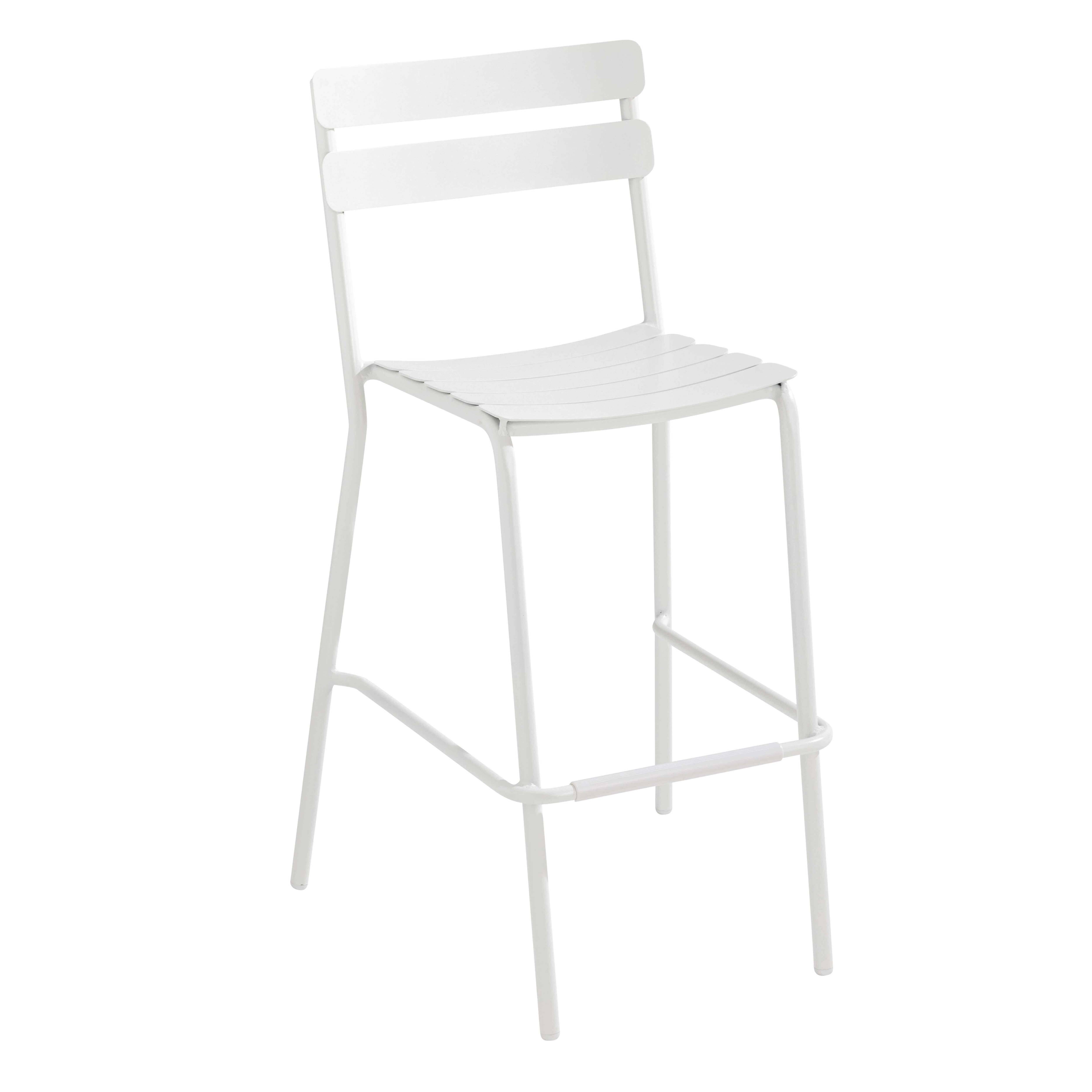 Oviala - Chaise haute de terrasse blanche Almada - Oviala - Imagen 1