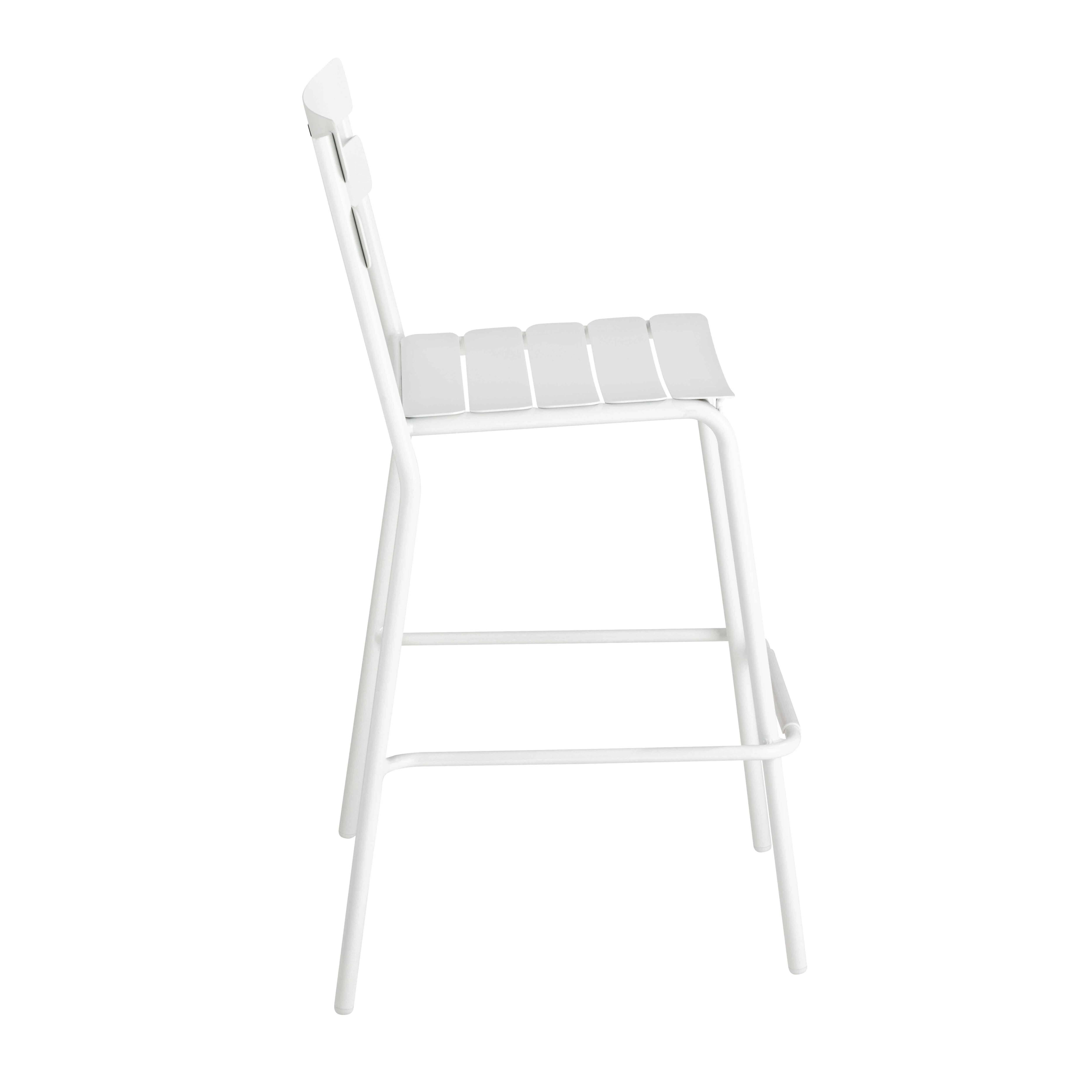 Oviala - Chaise haute de terrasse blanche Almada - Oviala - Imagen 4