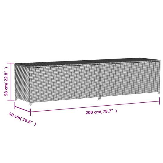 Grand Coffre de Rangement Résine Tressée Étanche pour Jardin et Balcon Beige 469L – ComfortXL Outdoor Living - Image 4