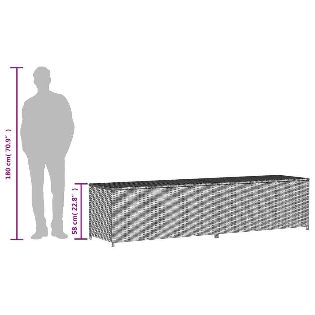 Grand Coffre de Rangement Résine Tressée Étanche pour Jardin et Balcon Beige 469L – ComfortXL Outdoor Living - Image 10