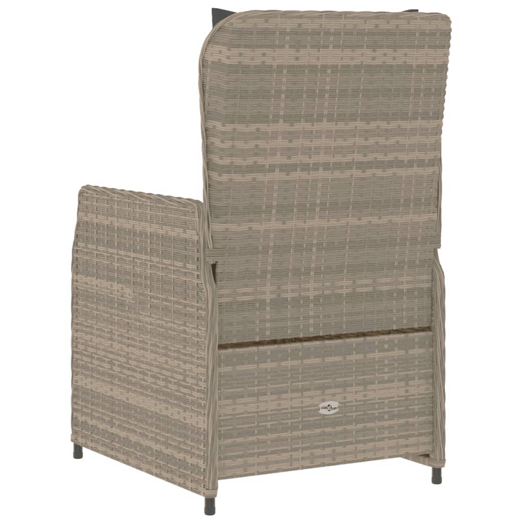 Chaise bois composite 2 places rotin gris  55 x 60 x 93 cm  - Prolenta premium  p3168.8 - Image 7