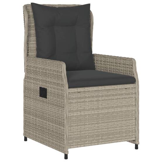 Chaise bois composite 2 places rotin gris 55 x 60 x 93 cm - Prolenta premium p3168.8 - Image 4