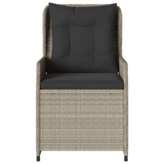 Chaise bois composite 2 places rotin gris 55 x 60 x 93 cm - Prolenta premium p3168.8 - Image 5
