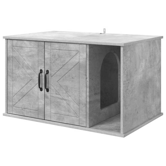 Chatiere bois gris 85 x 55 x 50,5 cm - Prolenta premium p370.7 - Image 1