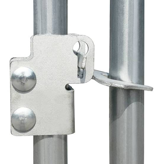 Poulailler enclos 5x1x1,5m acier galvanisé avec toit de protection Argenté – ComfortXL Outdoor Living - Image 4