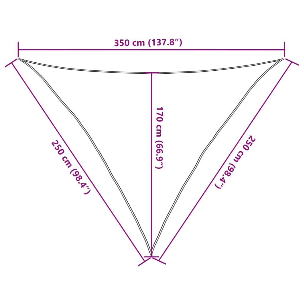 Maison Chic - Voile d'ombrage - Voile solaire 160 g/m² Crème 2,5x2,5x3,5 m PEHD - Meuble Pro - Imagen 10