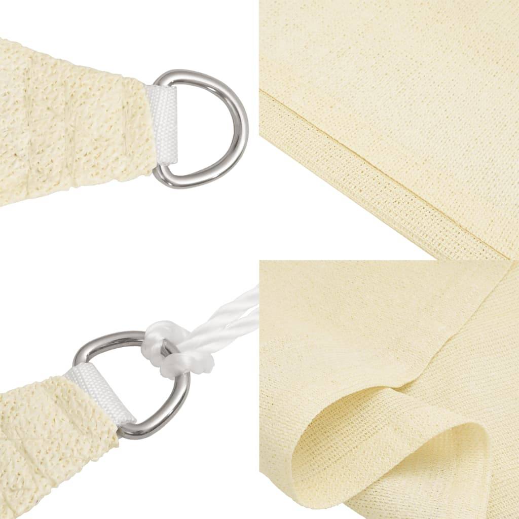 Maison Chic - Voile d'ombrage - Voile solaire 160 g/m² Crème 2,5x2,5x3,5 m PEHD - Meuble Pro - Imagen 6