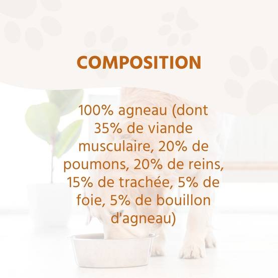 Wildfang - Wildfang - Mélange alimentaire humide 6 x 400g - Qualité du barf - Bœuf, agneau et cheval - Image 6