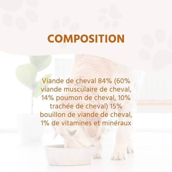Wildfang - Wildfang - Mélange alimentaire humide 6 x 400g - Qualité du barf - Bœuf, agneau et cheval - Image 9