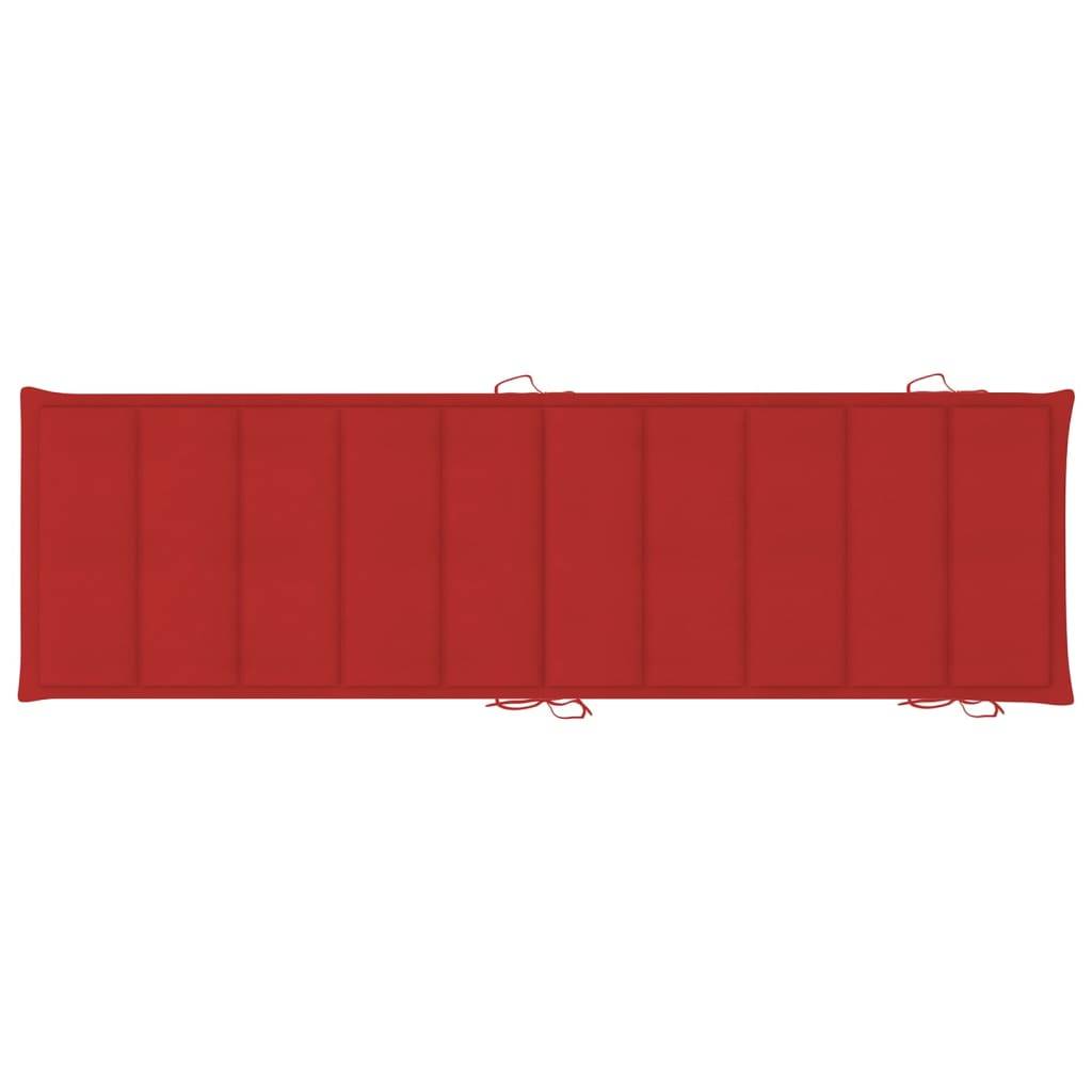Helloshop26 - Lot de 2 transats chaise longue bain de soleil lit de jardin terrasse meuble d'extérieur avec table et coussins acacia solide - Imagen 9