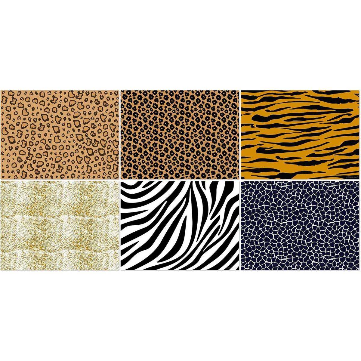Set de table en vinyle 40 x 30 cm Wild Lot de 6 sets de table motifs assortis - Imagen 1