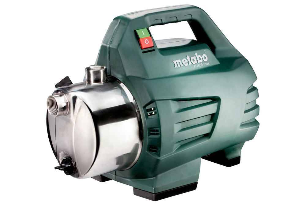 Metabo - Pompe de jardin P 4500 Inox - 1300W - Débit max. 4500 L/h - hauteur d'aspiration max. 8 m Metabo