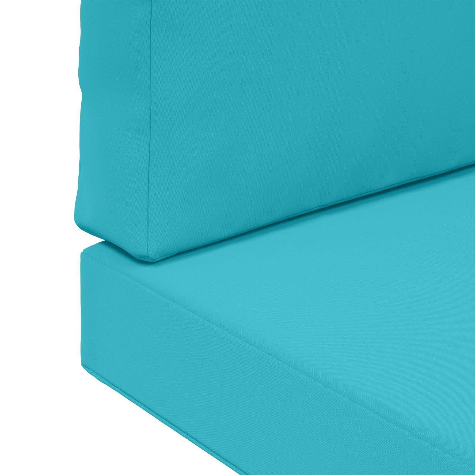 PANGIVO - Coussins de canapé polyester turquoise 60 x 60 x 8 cm - PANGIVO - Image 9