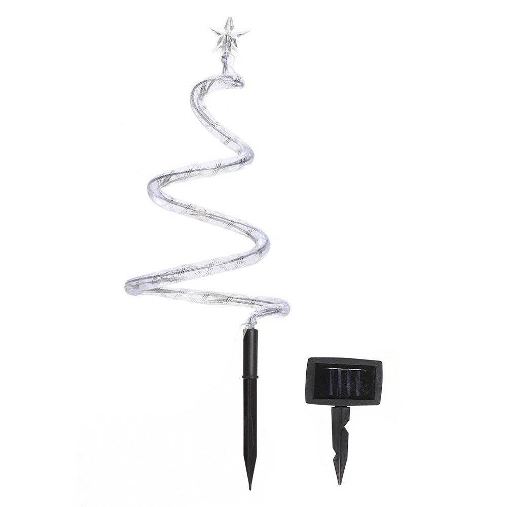 Sans Marque - 4 sapins de Noël lumineux spirale - Imagen 1