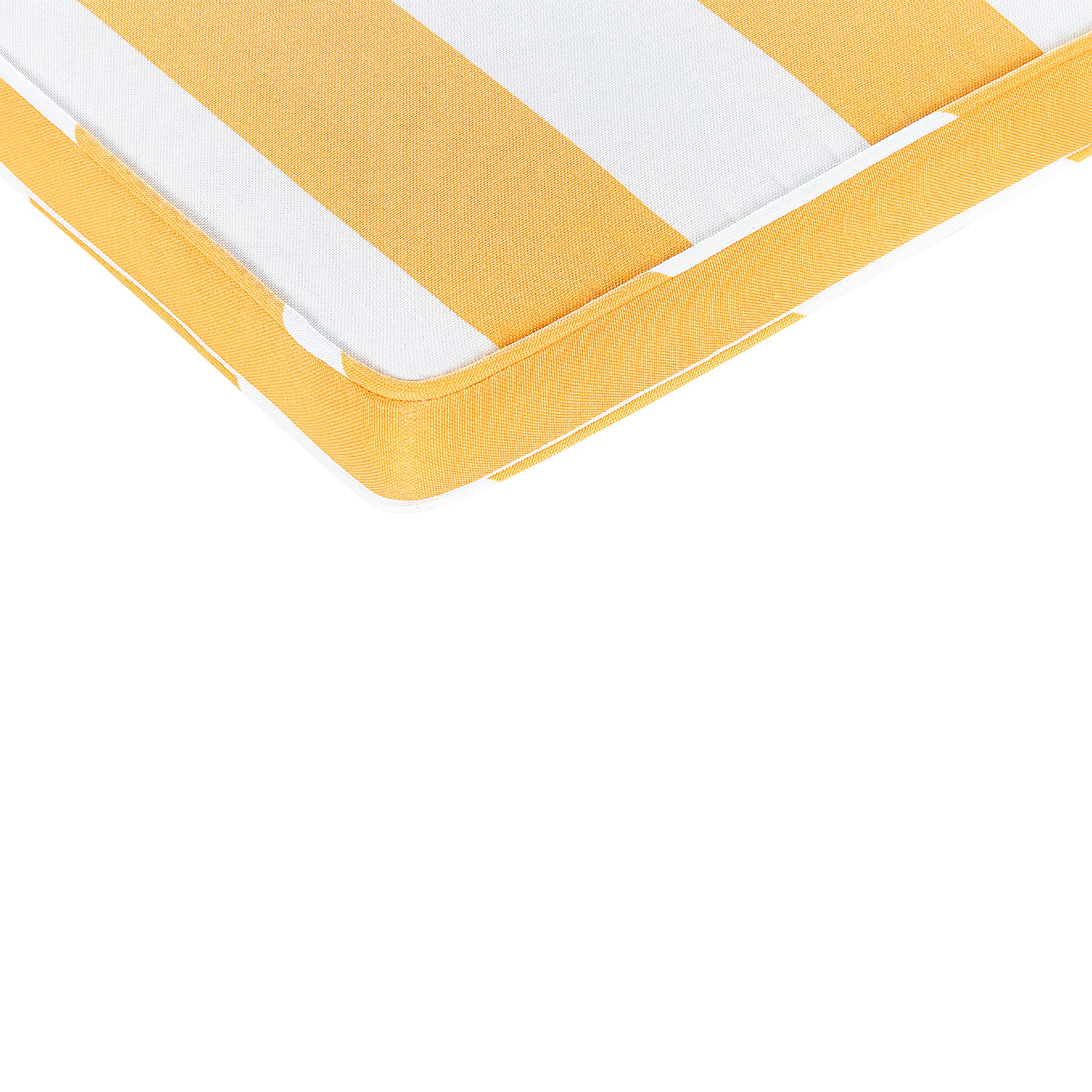 Beliani - Coussin d'assise d'extérieur Polyester Jaune TOLVE - Beliani - Imagen 7