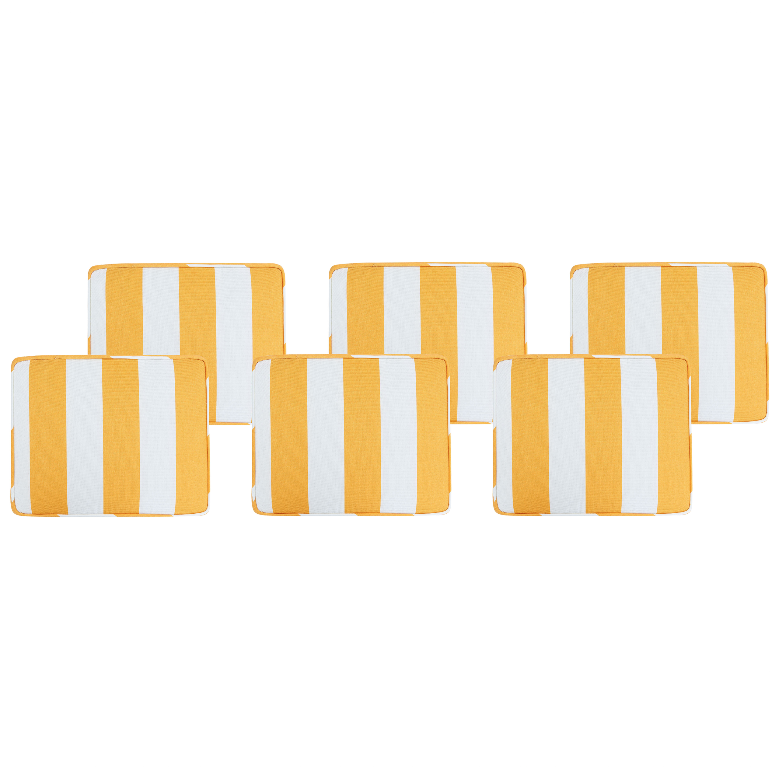 Beliani - Coussin d'assise d'extérieur Polyester Jaune TOLVE - Beliani - Imagen 2