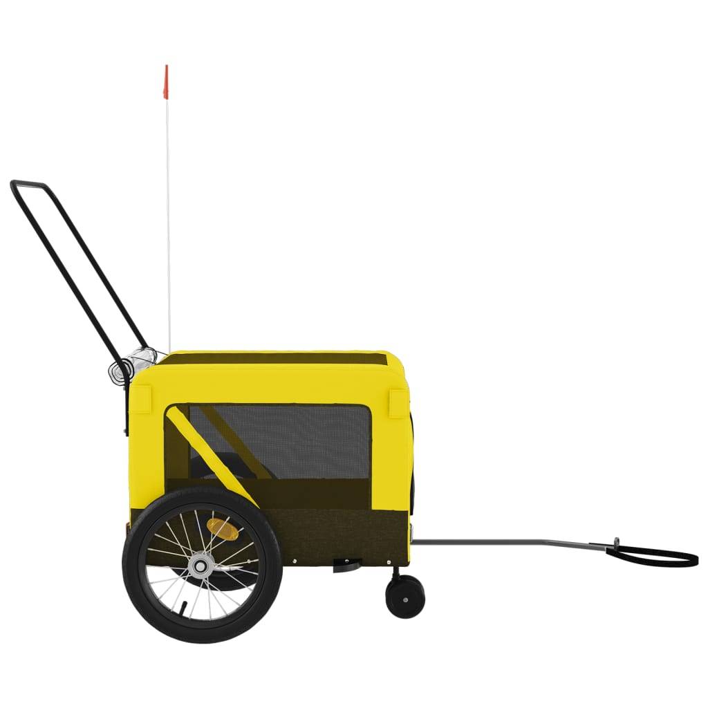 ComfortXL - Remorque vélo chien 45kg Poussette 2-en-1 pour voyage Jaune – ComfortXL Pet Living - Image 7