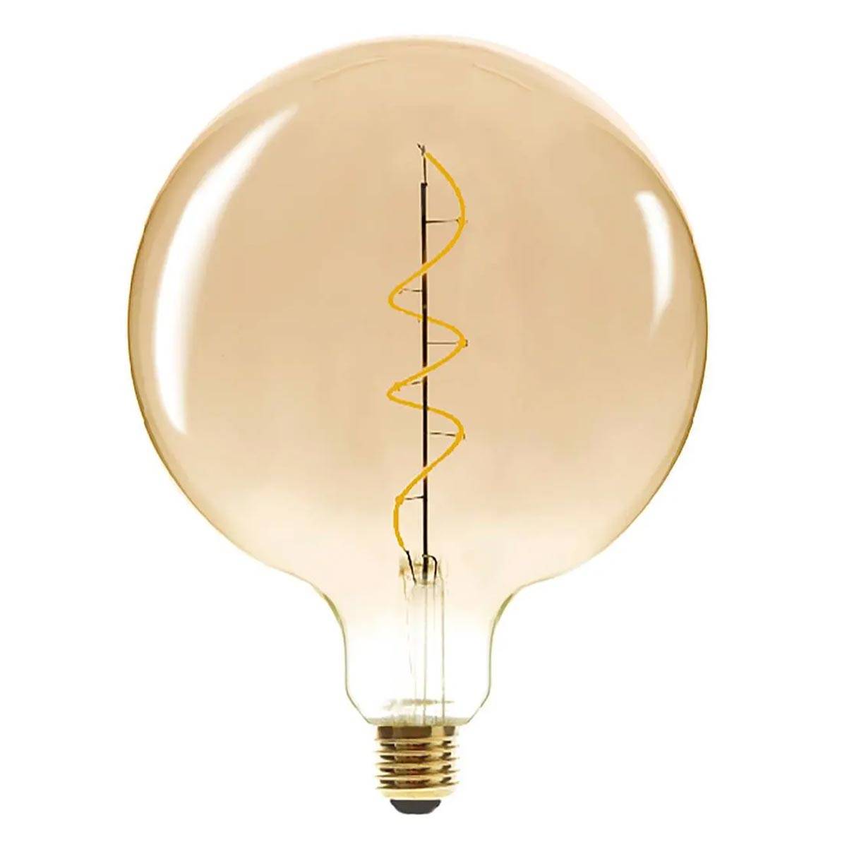 Ampoule Led Torsadée "Arco" 25cm Ambre - Image 1