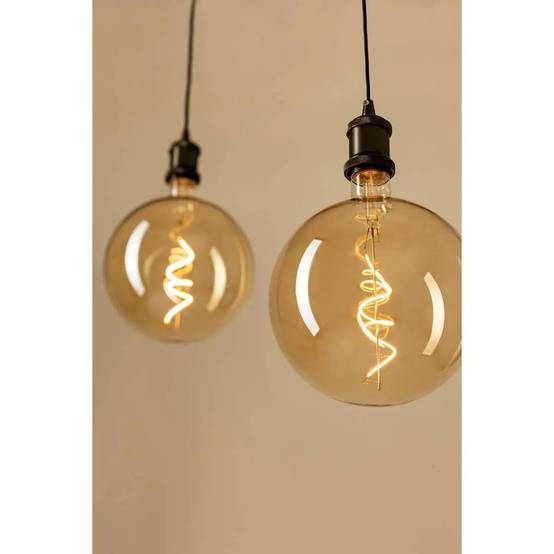Ampoule Led Torsadée "Arco" 25cm Ambre - Image 3