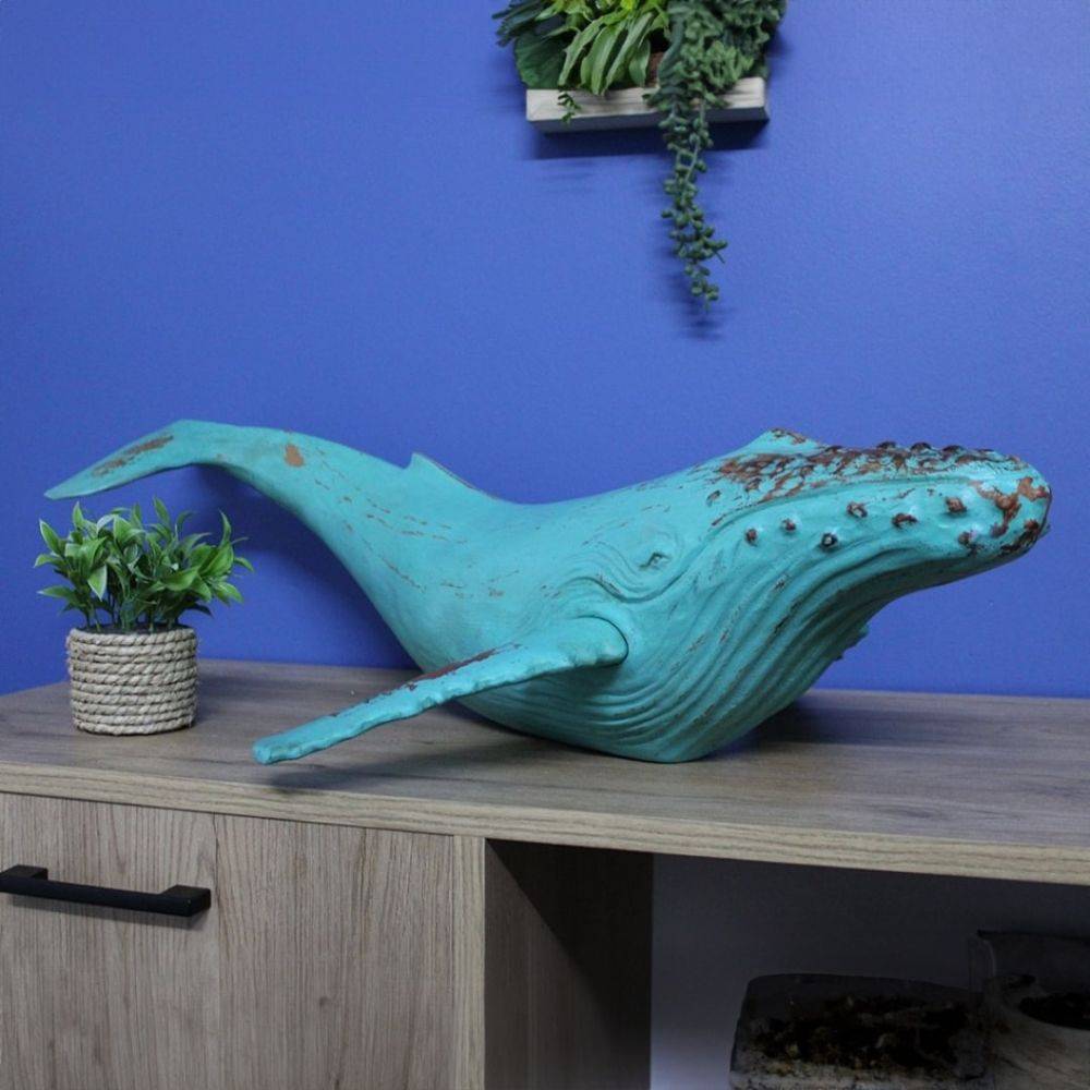 Batela - Baleine effet bois vieili 87 cm - Imagen 2