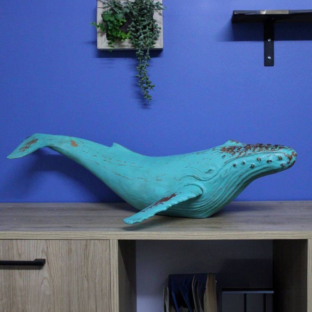 Batela - Baleine effet bois vieili 87 cm - Imagen 3