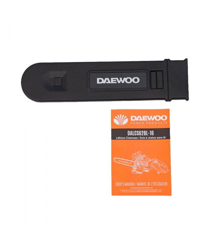 PACK Tronçonneuse électrique 62V DAEWOO 40 cm avec batterie 2,5 Ah et chargeur - DALCS62BL-16 - Image 6