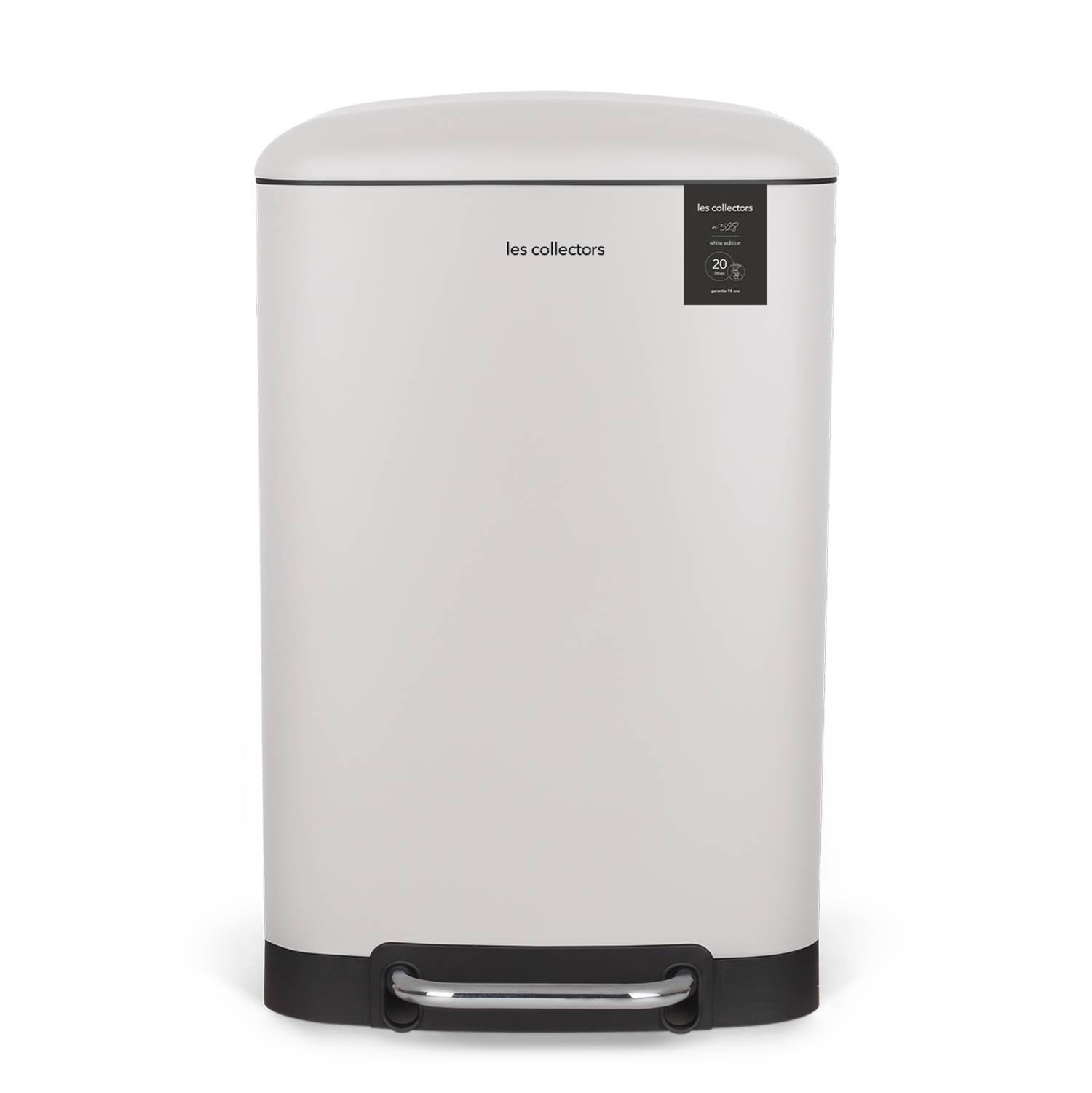 Poubelle à pédale 20L, white edition - N°528 Les Collectors - Image 1