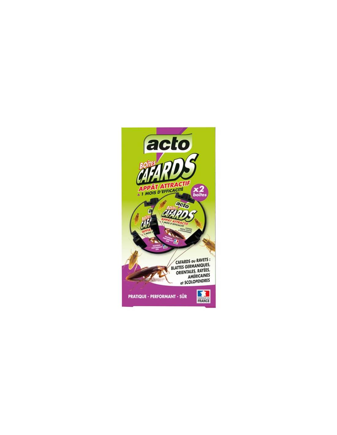 Acto - Acto Boites Appat Cafards Blattes Au Spinosad X2 - Acto