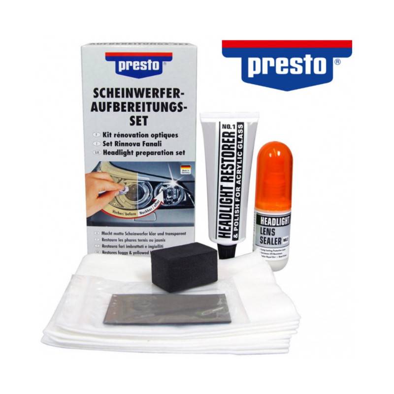 Kit complet rénovation phare auto moto Presto - Image 1