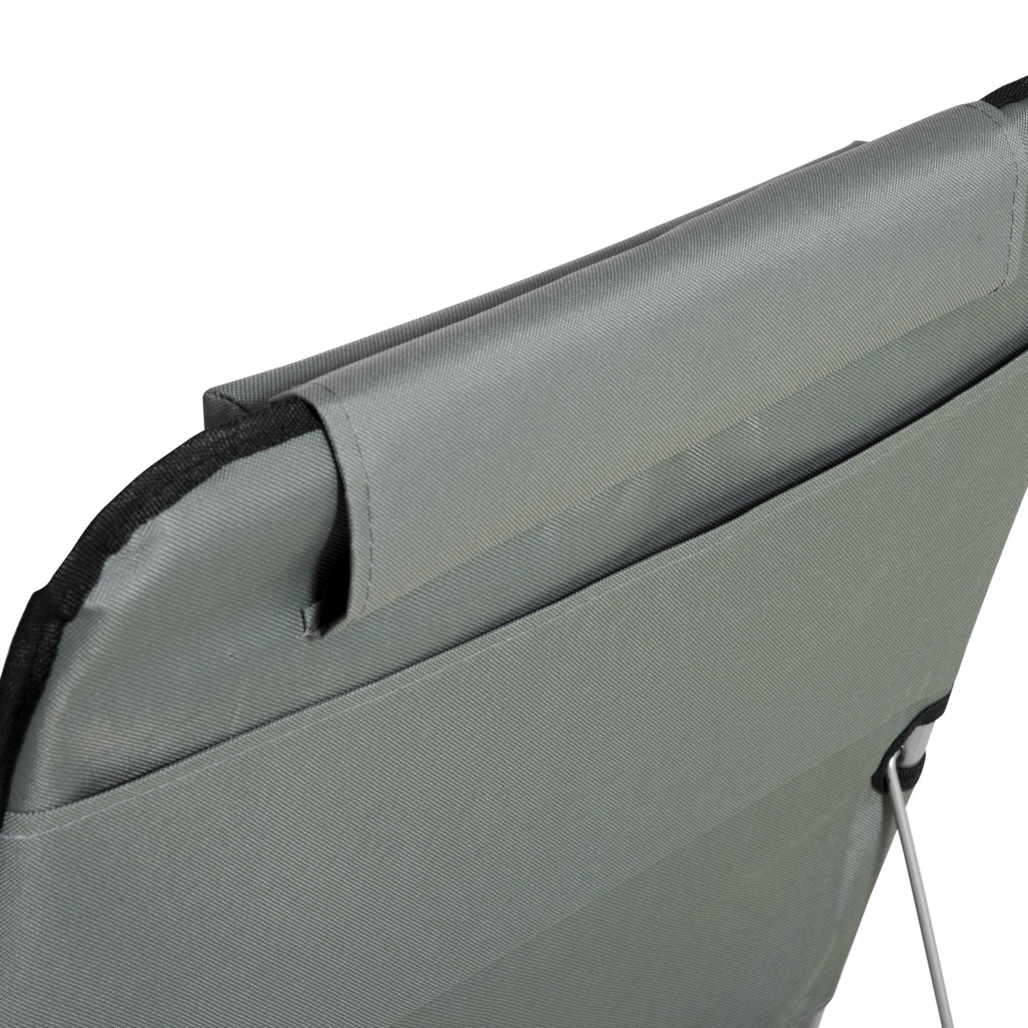 Outsunny - Lot de 2 tapis de plage rembourrés - dossier inclinable 5 positions - sac transport inclus - acier polyester gris - Outsunny - Imagen 7
