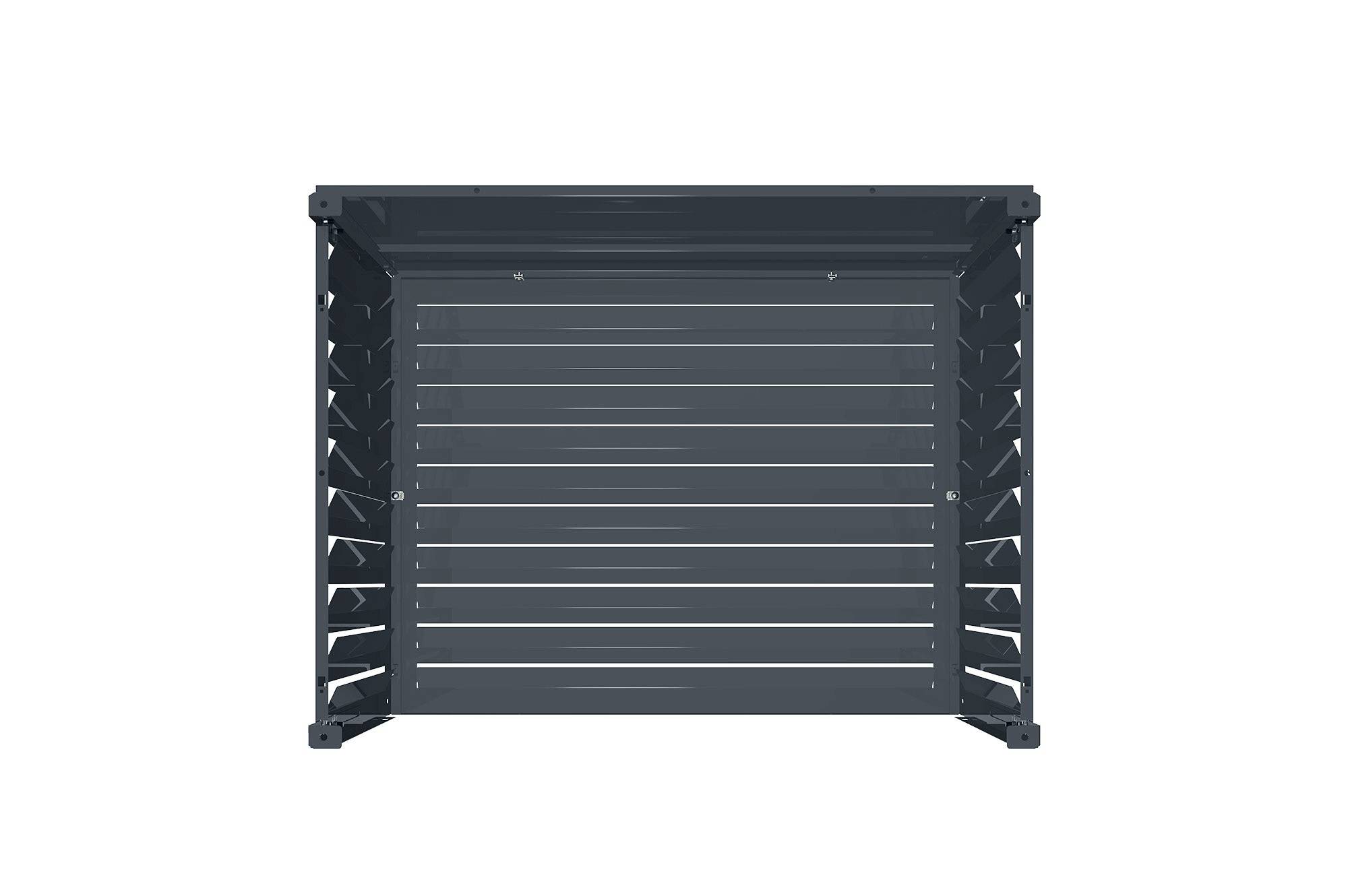 CASANOOV - Casanoov Cache Climatiseur Extérieur Acier Gris Anthracite Taille M 105x84x65 Amaro - Image 8