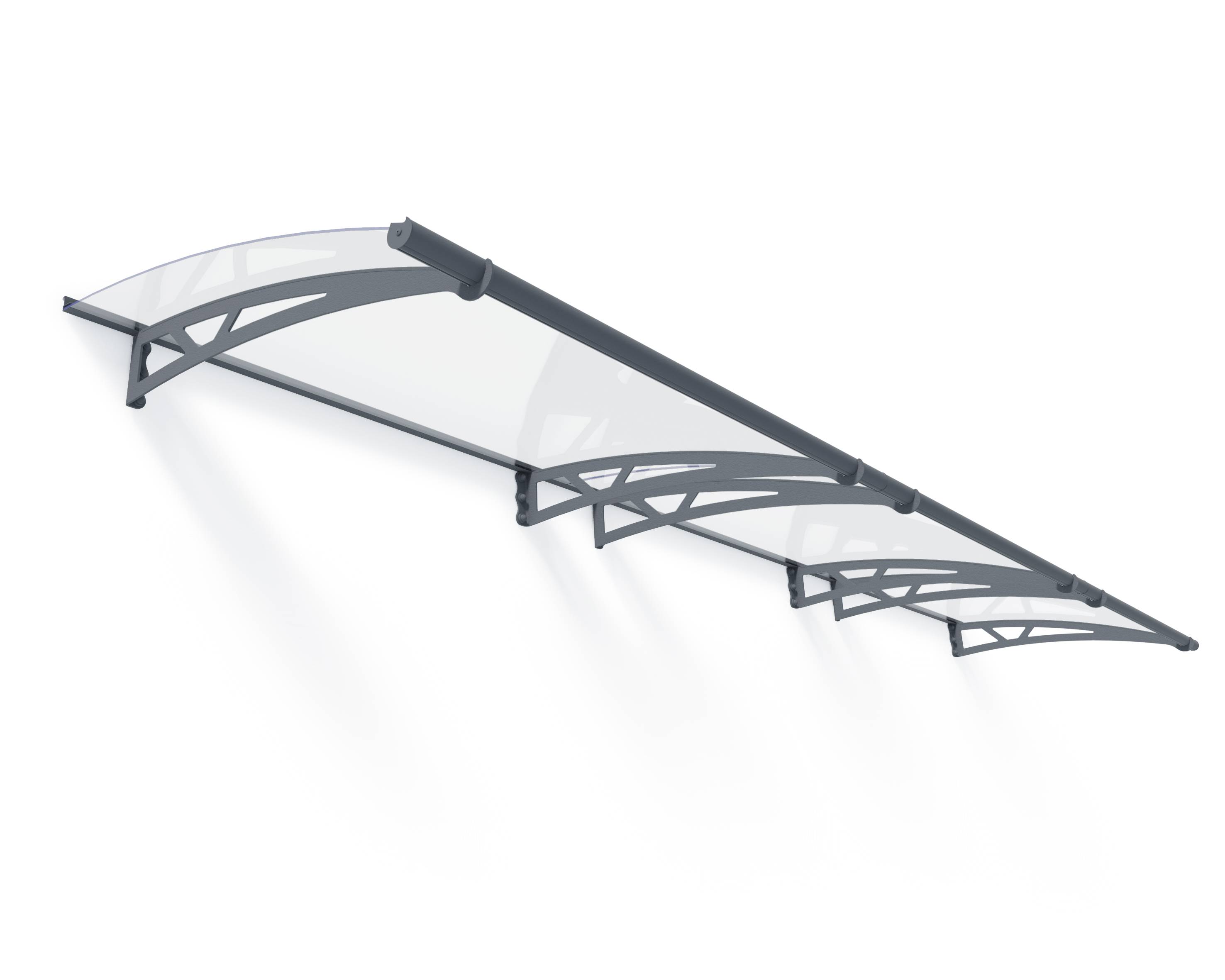 Canopia by Palram - Canopia Marquise de porte Altair Gris 453.5 X 91.5