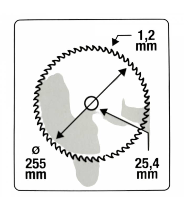 Lame spéciale arbuste  36 dents aiguisées épaisseur 1,2 mm diamètre 25,4mm 72060001 - Imagen 4