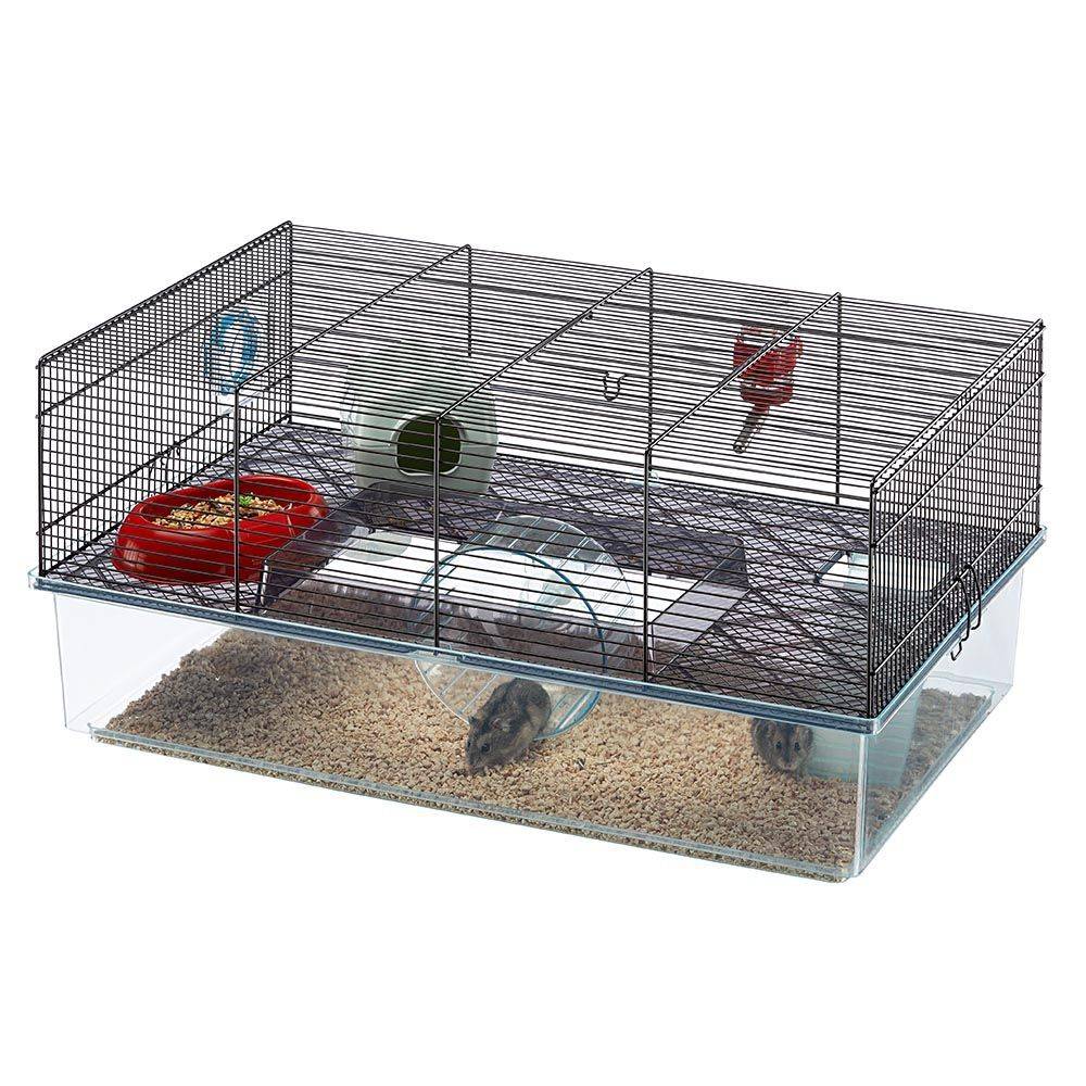 Ferplast - Ferplast Cage pour hamsters FAVOLA, maisonnette pour petits rongeurs, plastique robuste et métal, 2 étages, accessoires inclus - Imagen 4