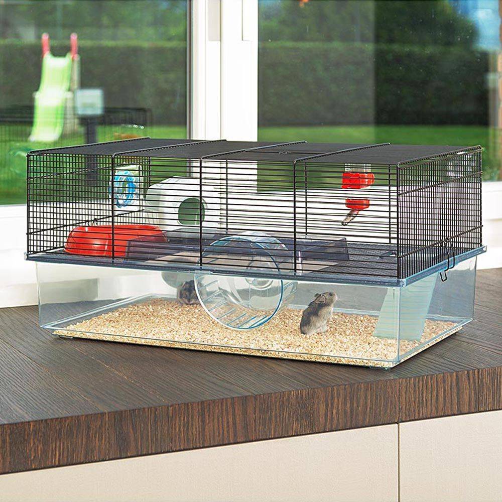 Ferplast - Ferplast Cage pour hamsters FAVOLA, maisonnette pour petits rongeurs, plastique robuste et métal, 2 étages, accessoires inclus - Imagen 3