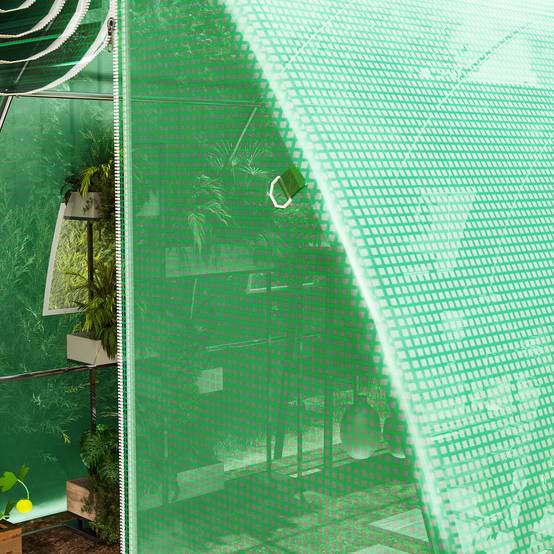 Bâche de rechange pour serre tunnel 12m² PE 140g/m² anti-UV 4x3m Vert - ComfortXL Outdoor Living - Image 9