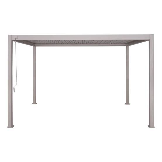 Hesperide - Pergola bioclimatique autoportante Evora 4x3 m argile Hespéride - Image 2