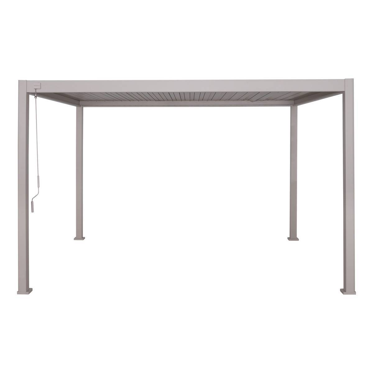 Hesperide - Pergola bioclimatique autoportante Evora 4x3 m argile Hespéride - Image 2
