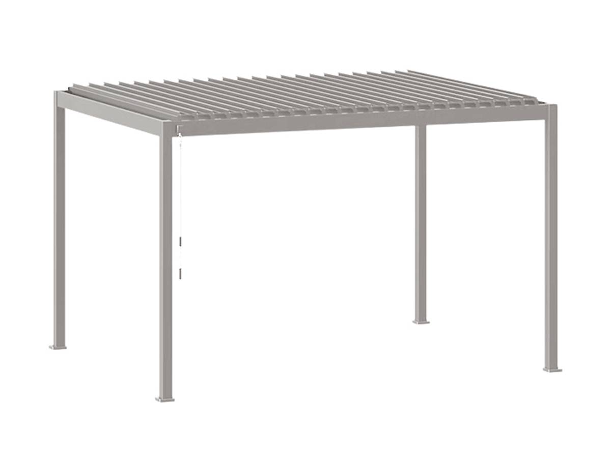 Hesperide - Pergola bioclimatique autoportante Evora 4x3 m argile Hespéride - Image 7