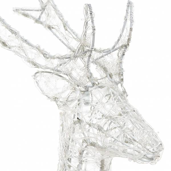 Lotti - Renne lumineux 3D à piles H105cm 180 LED blanc froid 8 jeux lumière IP44 Timer SMART Connect 31V Lotti - Imagen 6